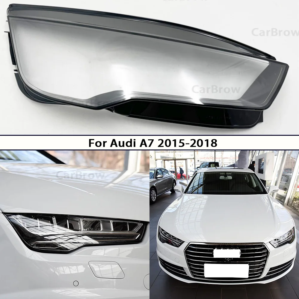 

Замените оригинальный объектив для Audi A7 2015 2016 2017 2018, прозрачная передняя фара, прозрачный абажур, маска в виде ракушки