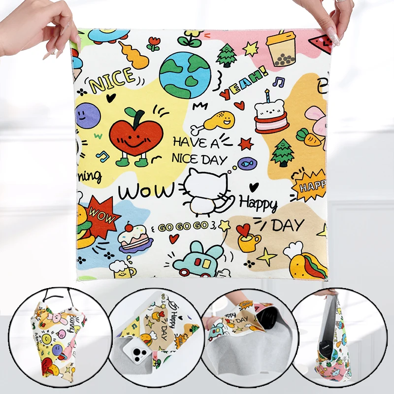 Magic Cleaning Cloth Makeup Bag Self-adhesive Cloth Camera Lens ipad Wraps Cover Anti-Scratch Cloth Car Window Mirror Cleaning