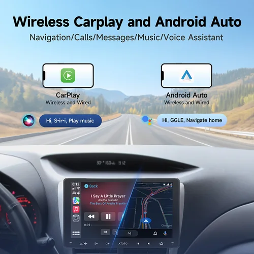 Imagen 2 del producto ATOTO 9 pulgadas Q-LED Android receptor estéreo para coche GPS WIFI Bluetooth Apple Car Play pantalla Android Auto Radio reproductor Multimedia A5L