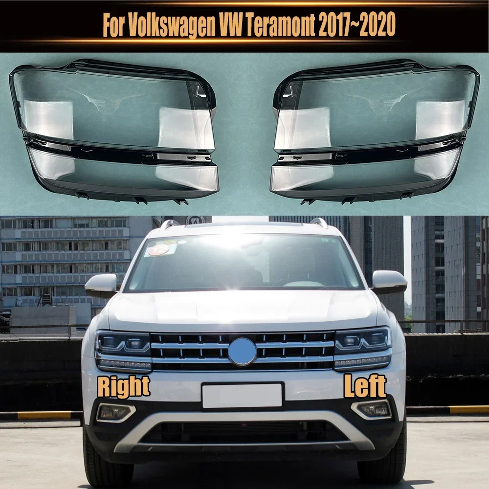 

For Volkswagen VW Teramont 2017~2020 Headlight Lens Shell Transparent Headlamp Cover Replace The Original Lampshade Plexiglass