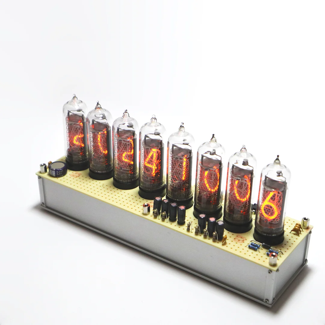 Stein's Gate Divergence Meter using REAL NIXIE TUBE clock 、multiple function、display mode、smart home decoration