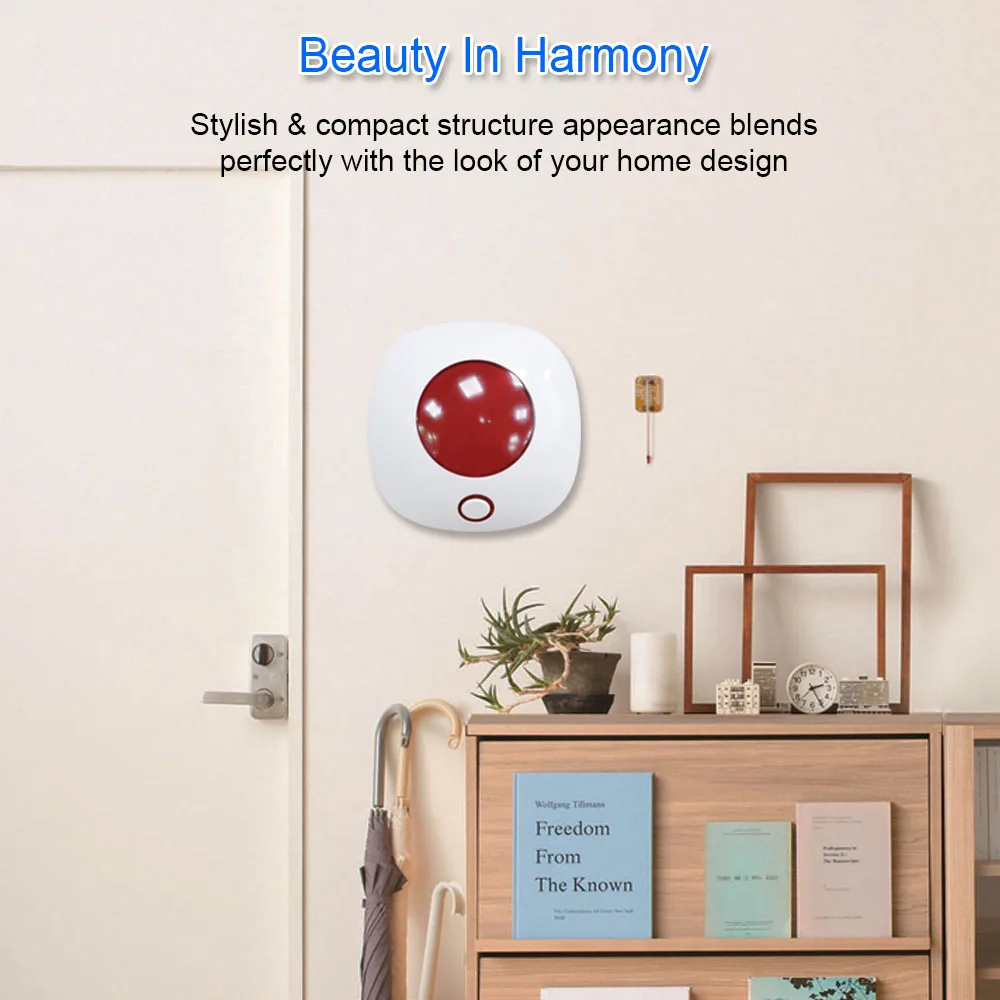 Smart WIFI 110dB Sound Light Alarm Siren TUYA Safety Protection Siren Strobe Light Sensor Home Alarm Security System