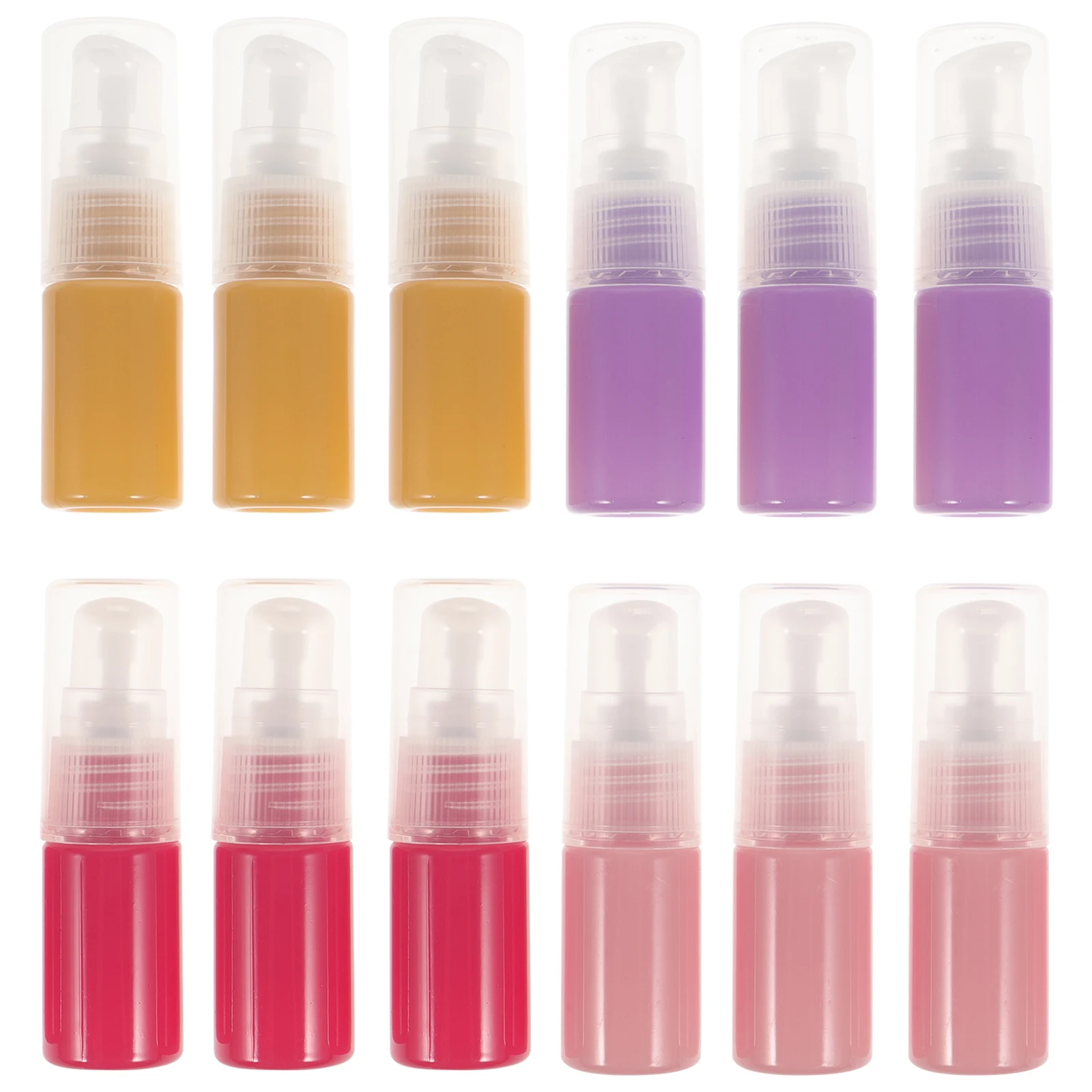 12 Stuks Reizen Lotion Fles Hervulbare Draagbare Plastic Containers Voor Serum Crème Moisturizer Shampoo Herbruikbare Reiscontainer