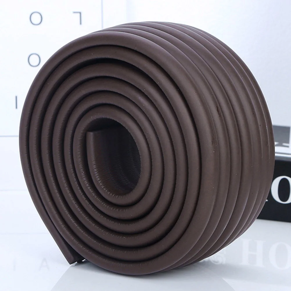 3 قطع من وسائد حماية الزوايا السميكة متعددة الوظائف على شكل حرف W للأثاث الآمن لحماية الأطفال، سهلة التركيب باللون البني #2