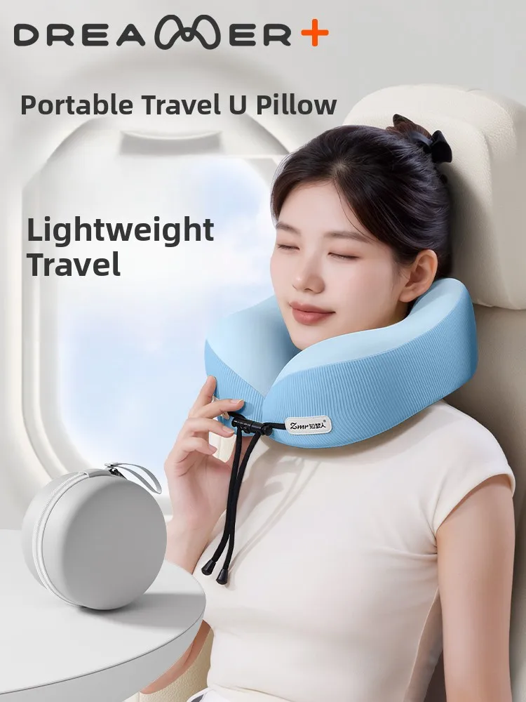 

Портативная U-образная подушка из пены с эффектом памяти для путешествий, поезда, самолета, поддерживающая Ne Cuion, эргономичный дизайн, дышащий чехол