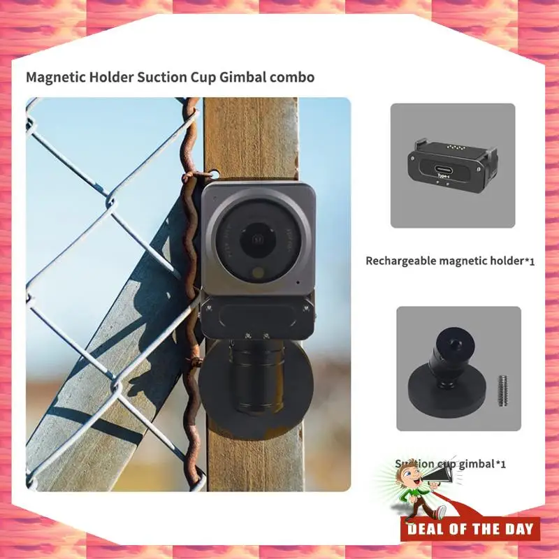 24-Hour Delivery Adjustable Ball-Joint Tripod Mount Extension Charge Magnetic Head Release For DJI Action 2/3/4 Sports Camera Ca