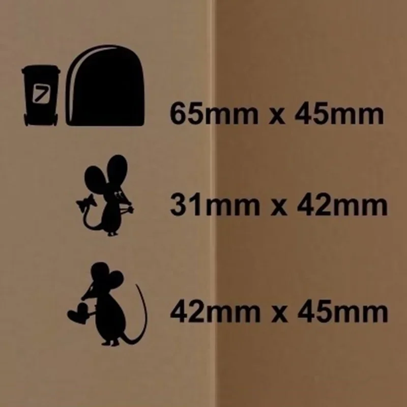 Wall Cute Decoration 1pc Black Cartoon Mouse Love Heart Vinyl Art Wall Sticker Skirting Decal Household Decor Accessories