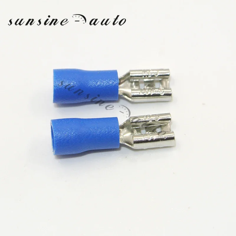 1000 buah Terminal Crimp listrik terisolasi pria wanita 2.8mm 4.8mm 6.3mm untuk 0.5-6mm2 22-10AWG konektor kawat kabel