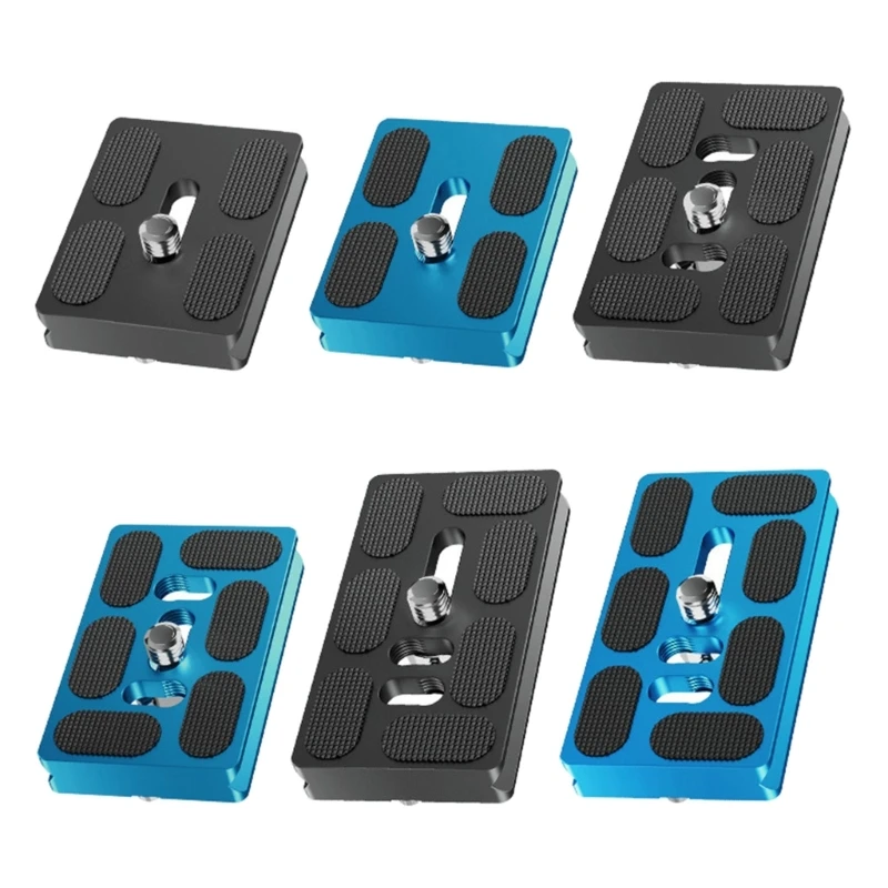 Aluminum Quick Release Plate Easy to Attach Quick Release Plate Slip Resistant Plaste Simple to Use for Various Camera