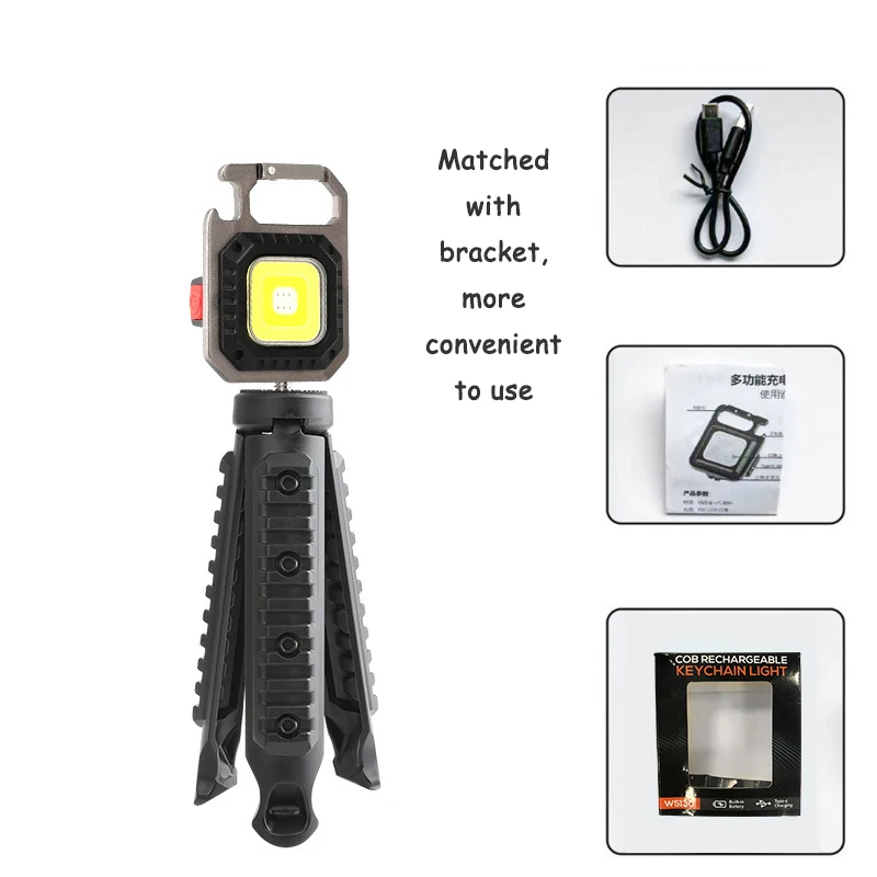 W5130 New Multifunctional Mini Flashlight Outdoor Strong Magnetic Absorption Light Portable Emergency High Brightness Camping