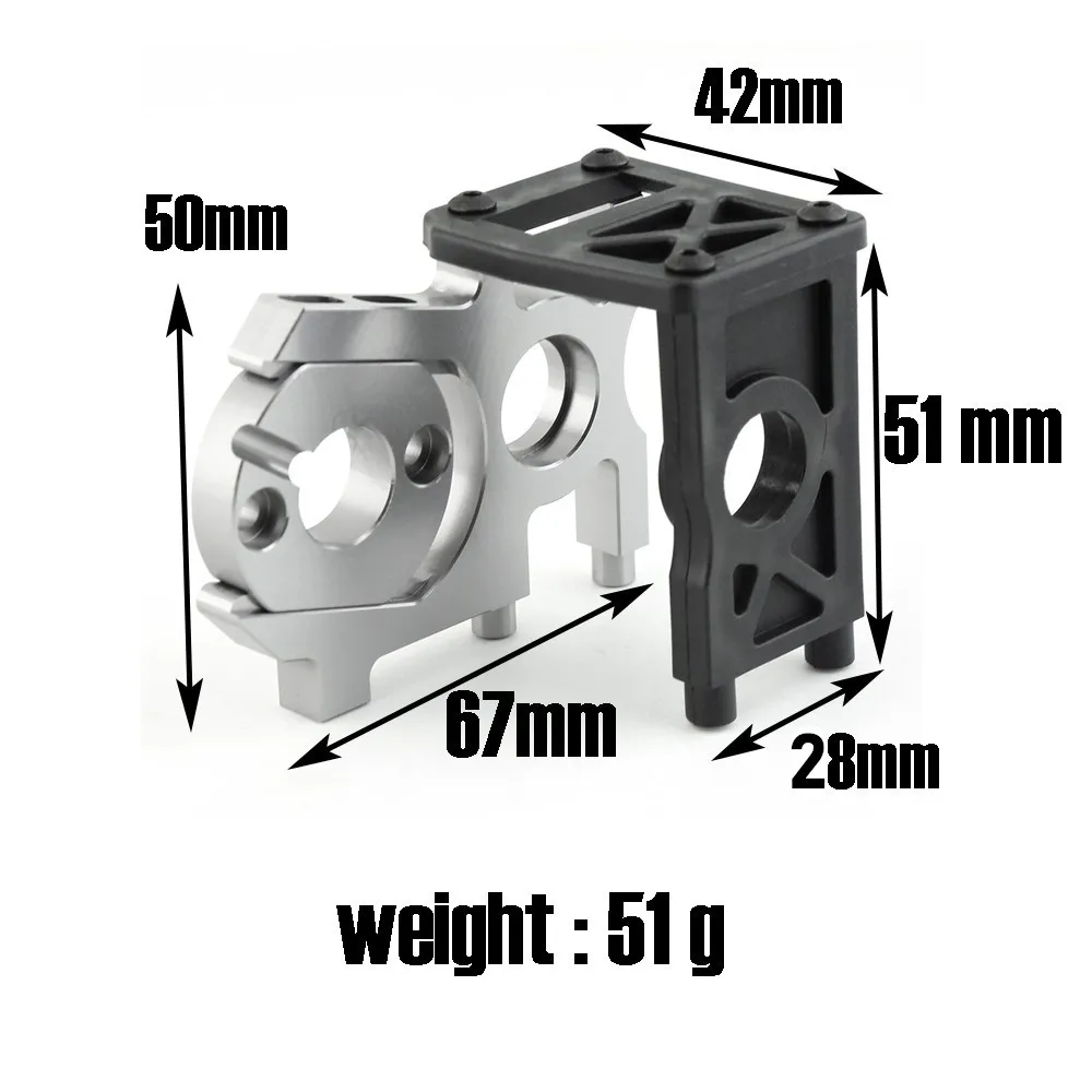 Universal 1/8 Off Road Car Metal Motor Mount Holder for 1:8 Scale RC Off-road Car Kyosho MP10 HSP FS ZD Hobao Upgrade Parts