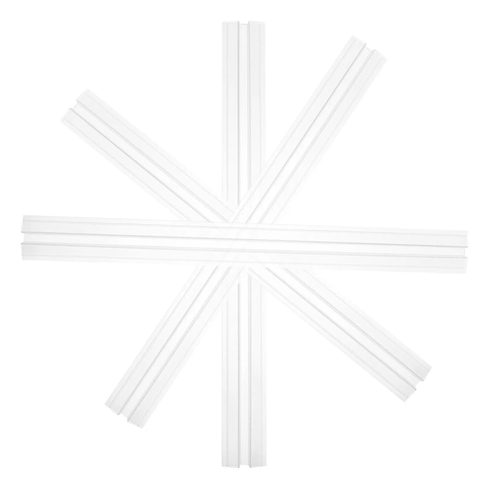 4Pcs Transparent Continuous Acrylic Hinge Heavy Duty Piano Hinge Cuttable for Cabinet Aquarium Lid Glass Door DIY Projects