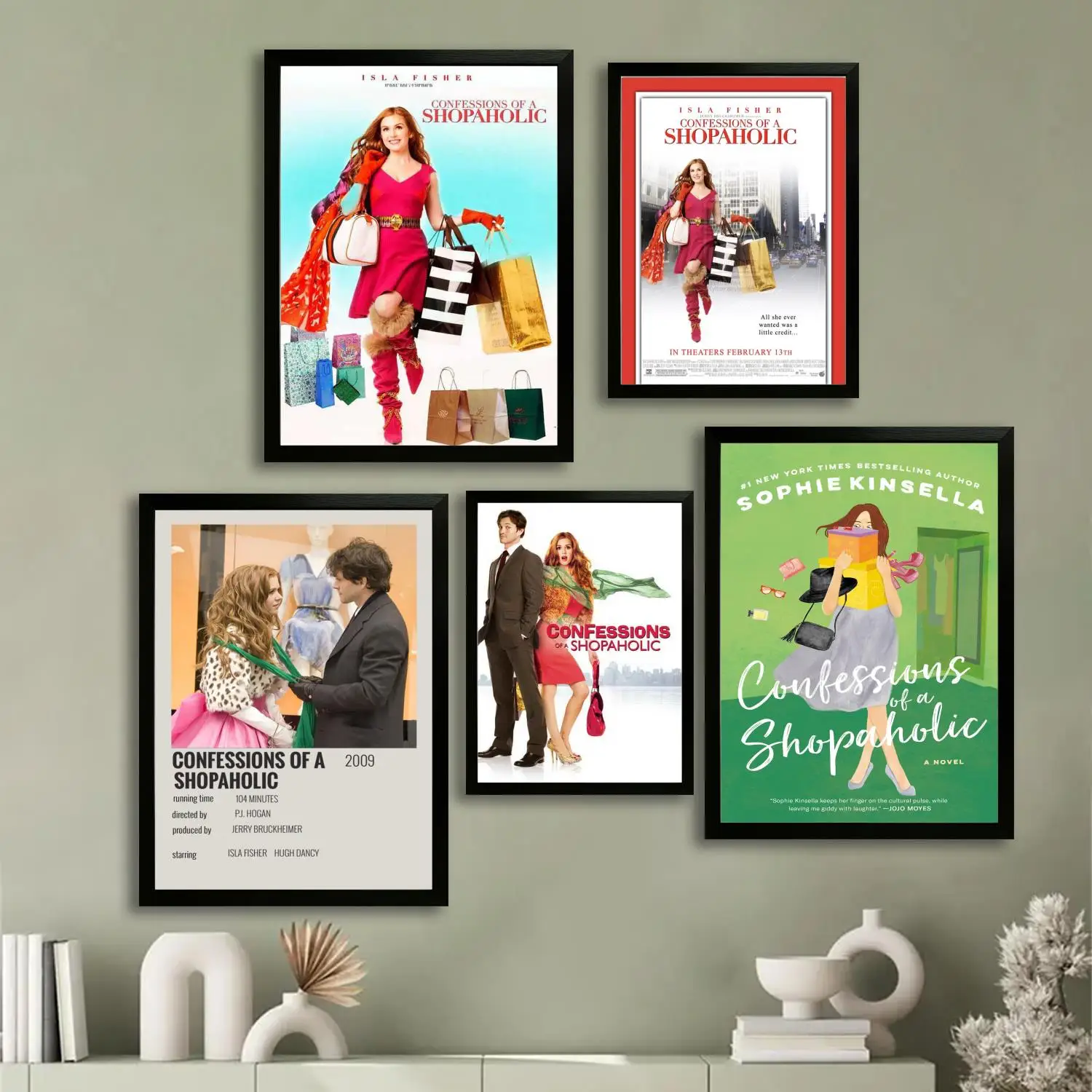 

Confessions of a Shopaholic Canvas Art Poster and Wall Art, Picture Print, Modern Family Bedroom Decor, Posters