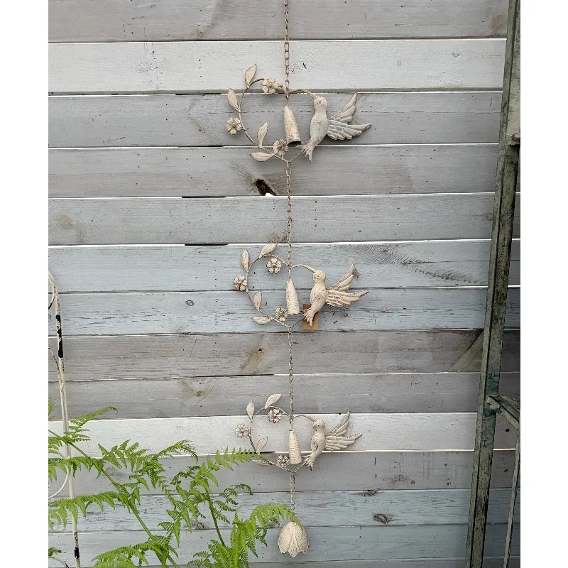 Garden groceries, hummingbird wind chimes