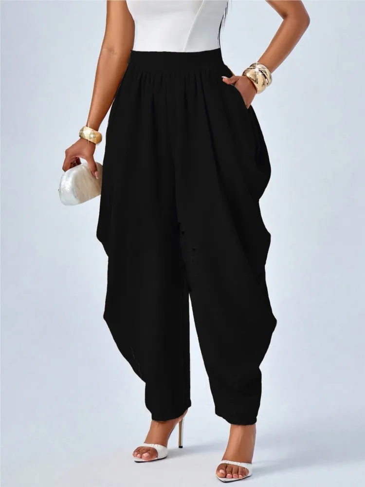 2026 Hot-selling Women's Trousers Limited Time Offer High-waisted Wide-leg Trousers Spring Summer Casual Daily Commuting Pants