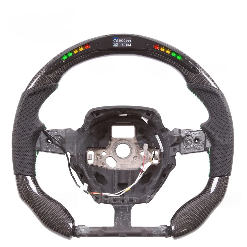 Hot Sales LED Speed RPM Real Carbon Fiber Steering Wheel forn 2014-2020 3 Runner Car Sport Steering Wheel