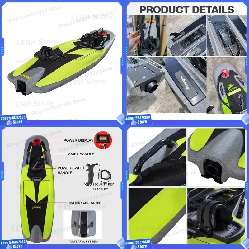 2026 Favorite High Quality EPP Rush Wave Electric Surfboard With Asist Handle for Water Surfing Sport