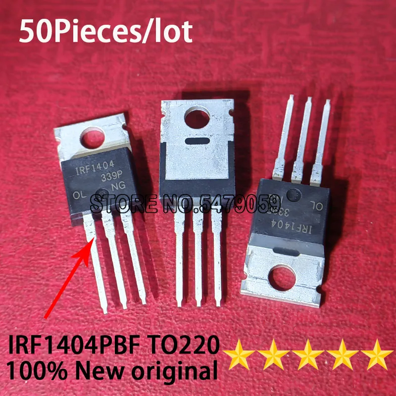 50pieces 100% New original IRF1404 IRF1404PBF 40V162A MOSFET