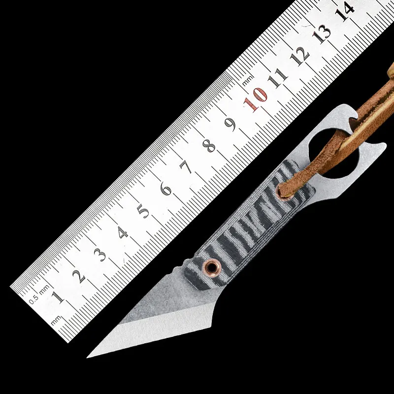 1 шт. Новый высокопрочный фрикционовый маленький прямой нож острый киль для самообороны мини-нож