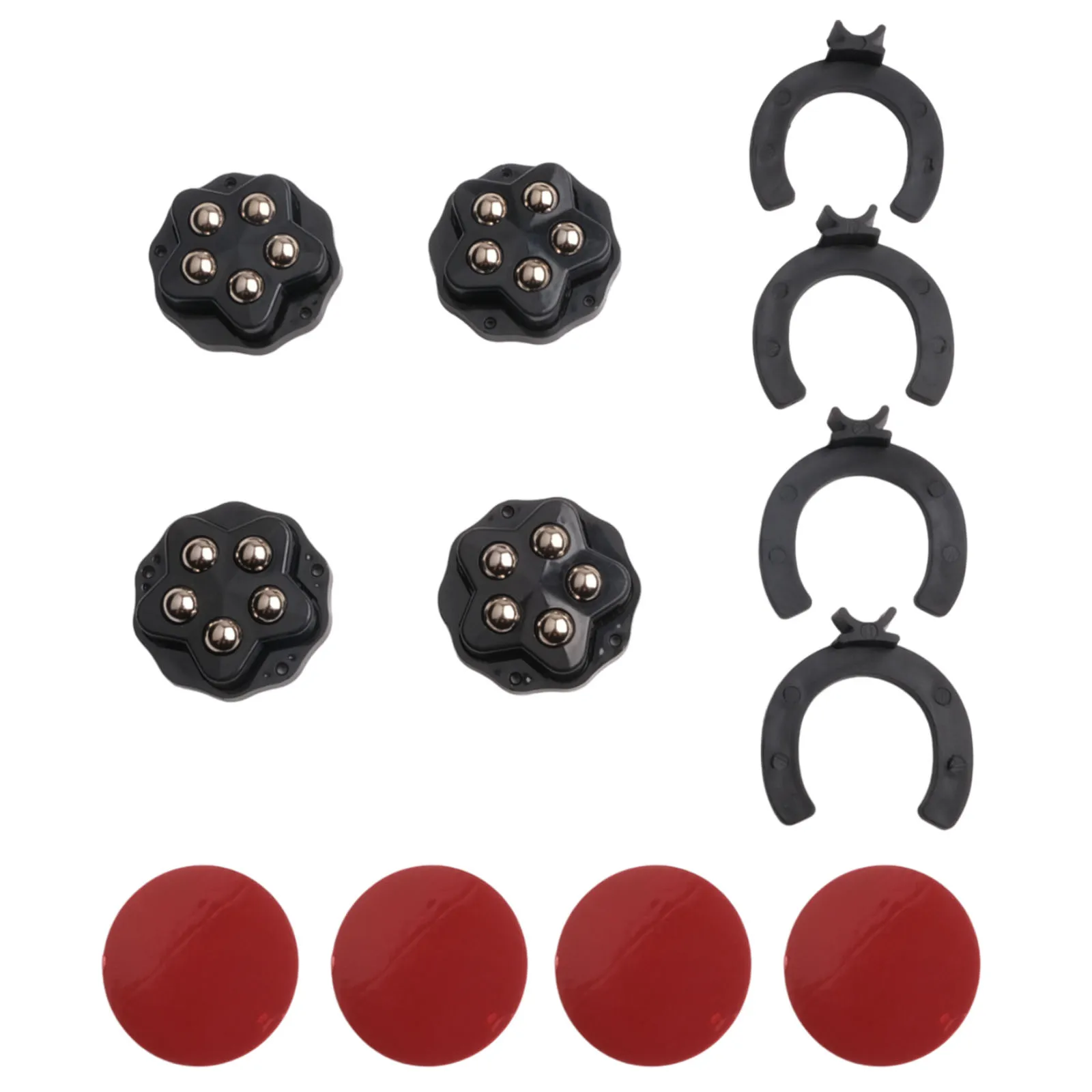 4 stuks 5 kralen kogelwielen met antislipkussen draagvermogen 75-150 kg 360 °   Rotatie Katrol Tafel Bewegende Accessoires