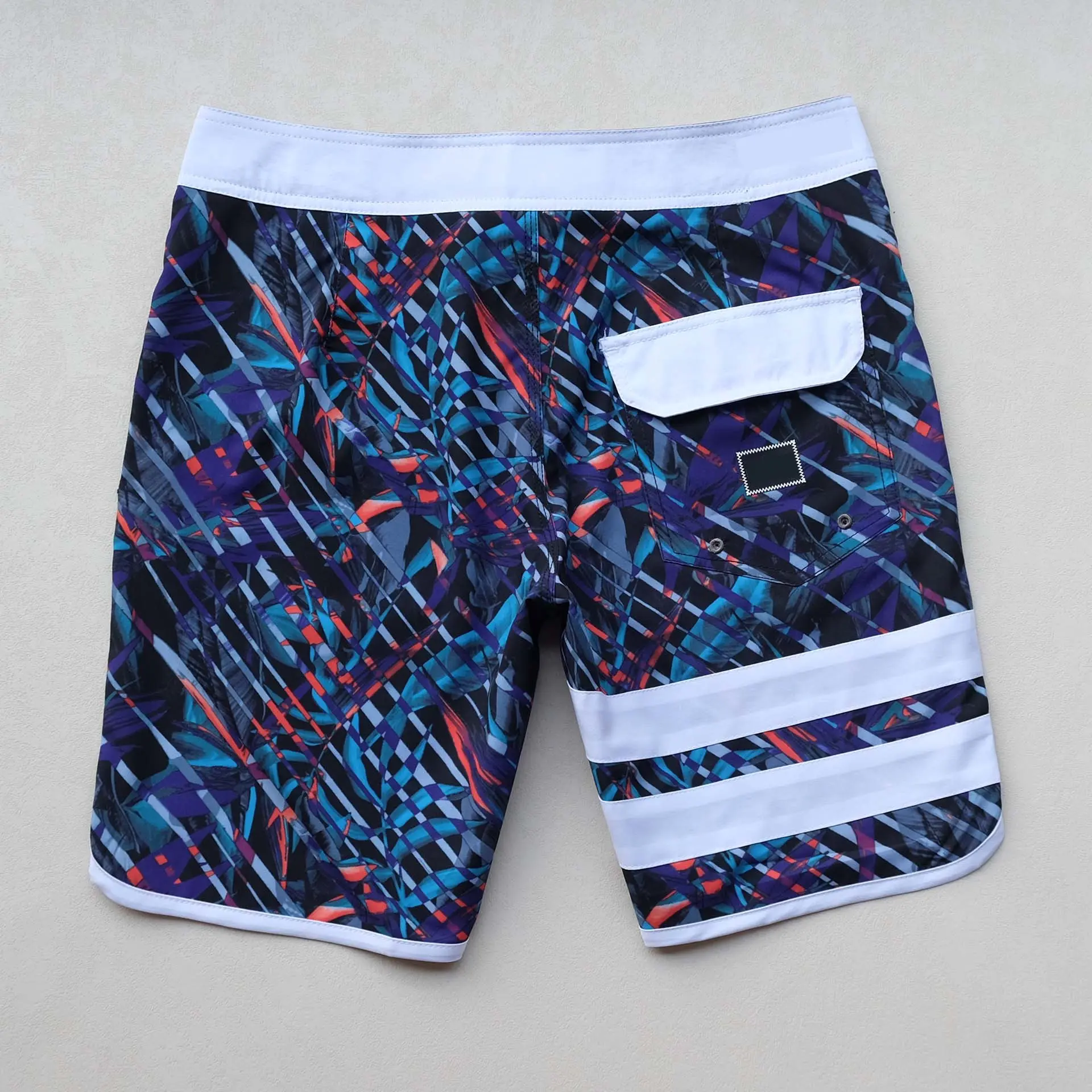 Masculino Short Pants Summer Men's Swimwear Beach Shorts Print Swim Trunk Swimsuit Surf Board Drawstring Quick Dry Homme Bermuda