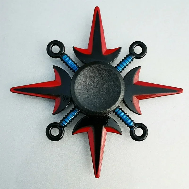 Spinner creativo de aleación de Zinc para niños, juguetes para aliviar el estrés de los dedos, Ninja Shuriken Sharingan