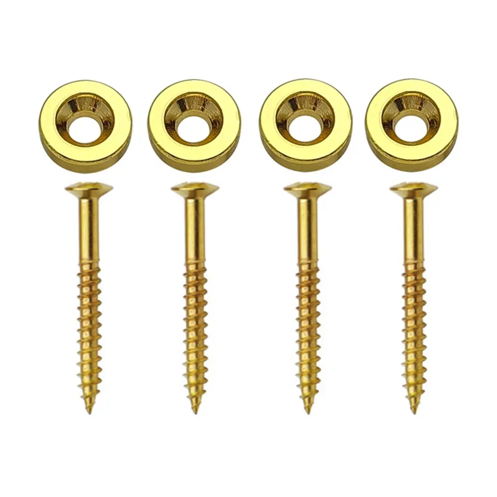 4Pcs Guitar Neck Mounting Ferrules Bushings And Screws Electric Guitar Neck Hardware Replacement Accessories ST TL Guitar Parts view 2