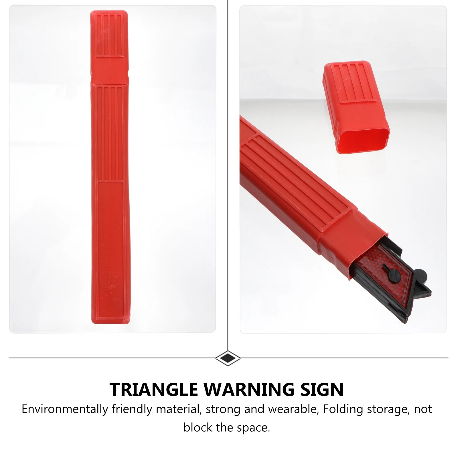 

2Pcs Car Warning Triangle Sign Folding Durable Road Safety Tool Vehicle Maintenance Emergency Warning Kit Road Safety Kit