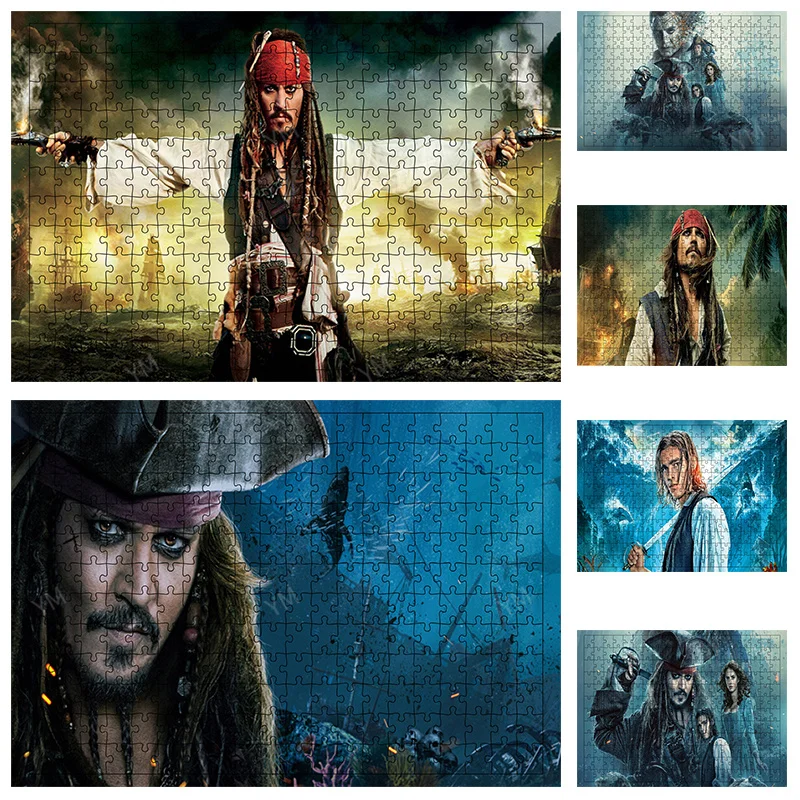 Disney Pirates of The Caribbean Paper Puzzle 1000 Pieces Birthday Gift Collection Toys Children's Educational Toys