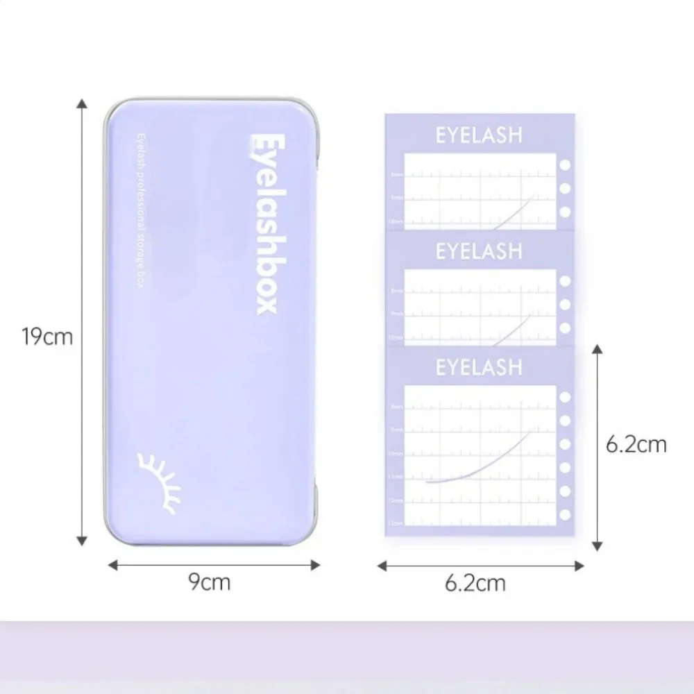 속눈썹 용 여성용 자기 보관 상자, 가짜 속눈썹 연장 보관 도구, 자기 속눈썹 스트립 선물용 자기 머리띠