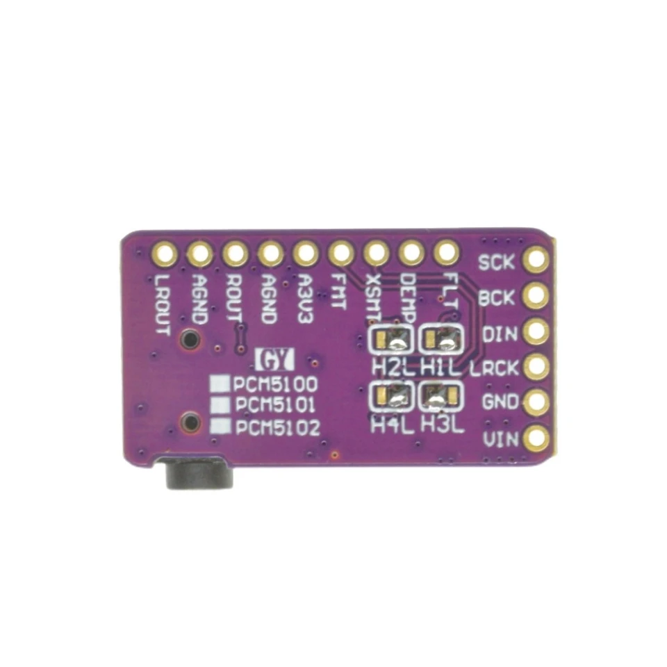 Interface I2S PCM5102A DAC Decoder GY-PCM5102 I2S Player Module For Raspberry Pi pHAT Format Board Digital PCM5102 Audio Board