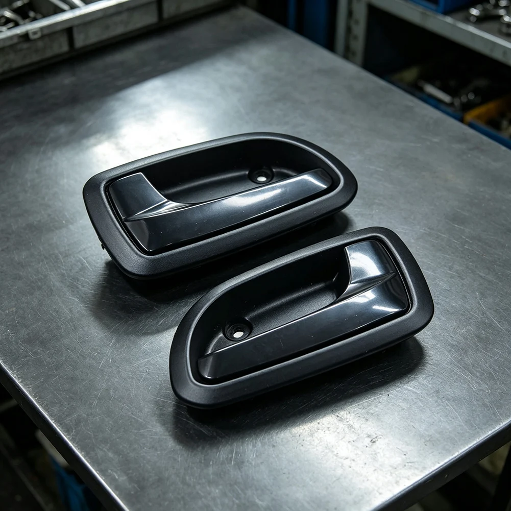 Front Door Interior Handle Pair Left Right for Kia For PICANTO 2004 through 2010 Matches OEM Dimensions and Mounting Points