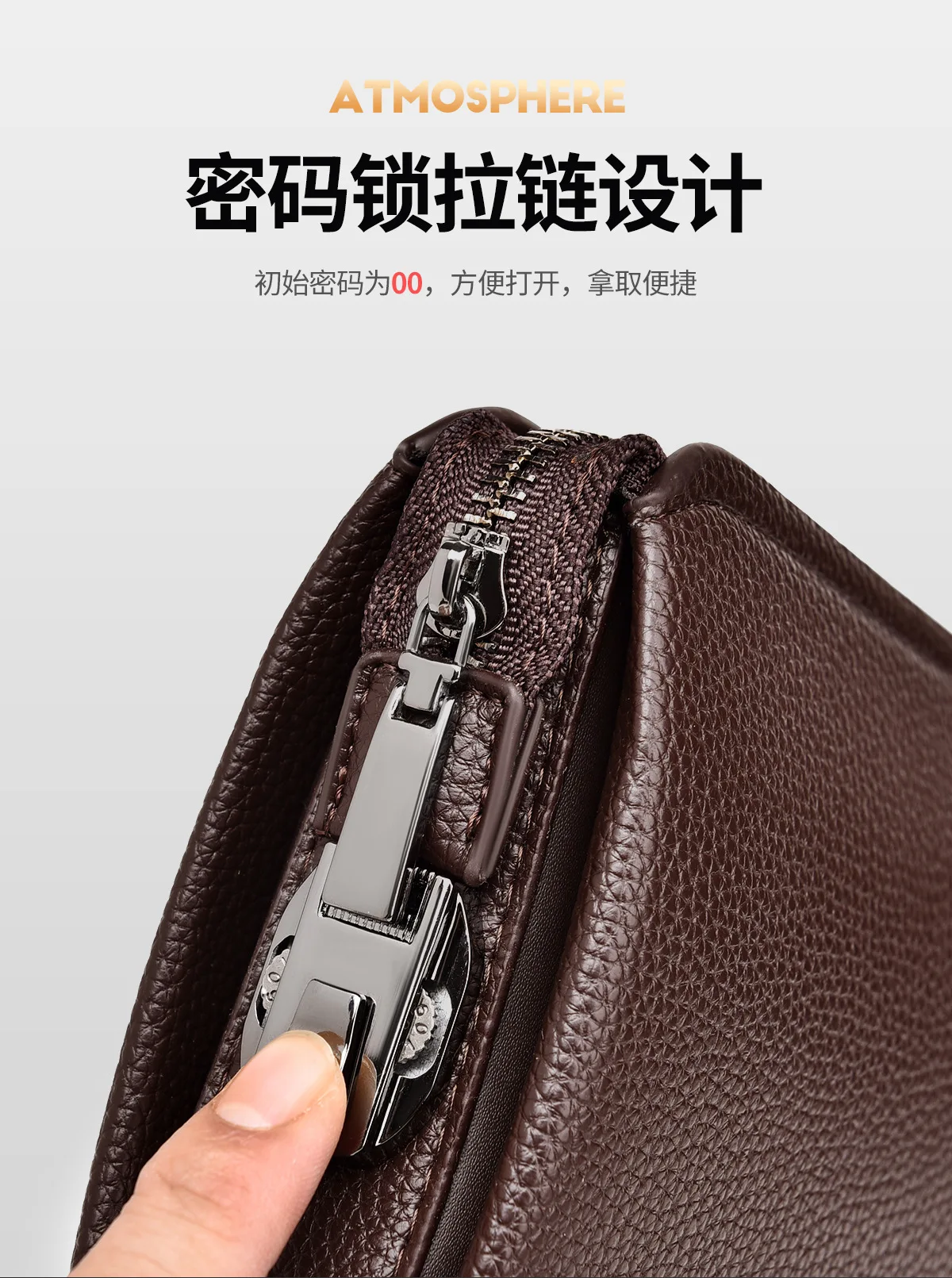 New Arrival Men\'s Clutch, High-Quality Business Solid Color Purse for Men handbags mens bag men wallet bolsos hombre clutch sac