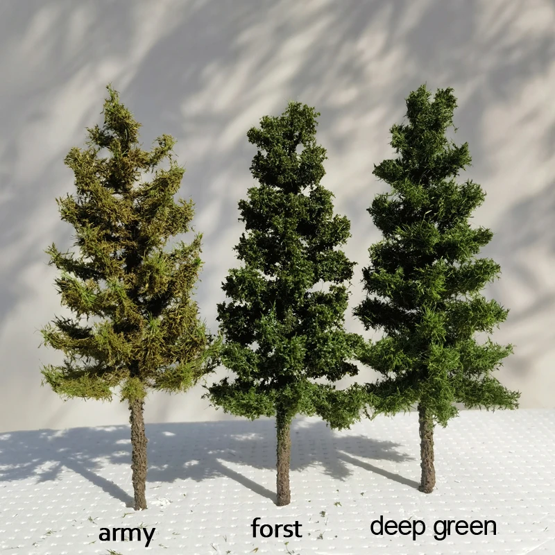 10-28cm Wire pine tree model micro landscape war Sand table platform Sence model tree Train Railroad layout decoration Material