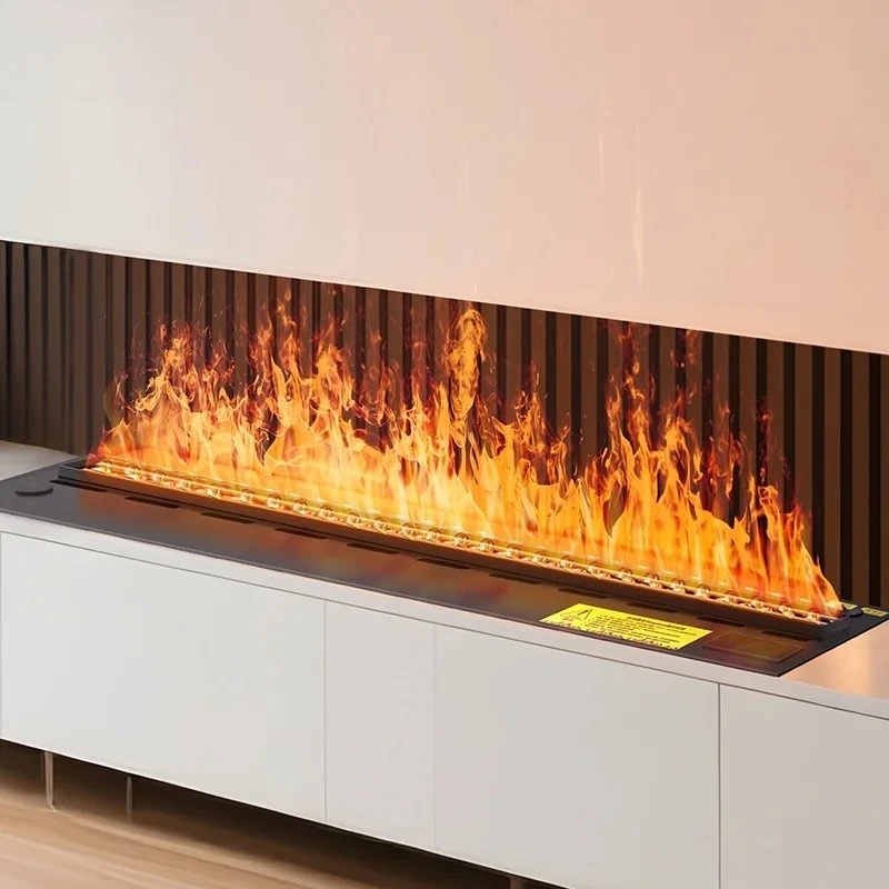 Realistic multi-color flame water vapor 3d fireplace intelligent indoor atomization atomization electric fireplace