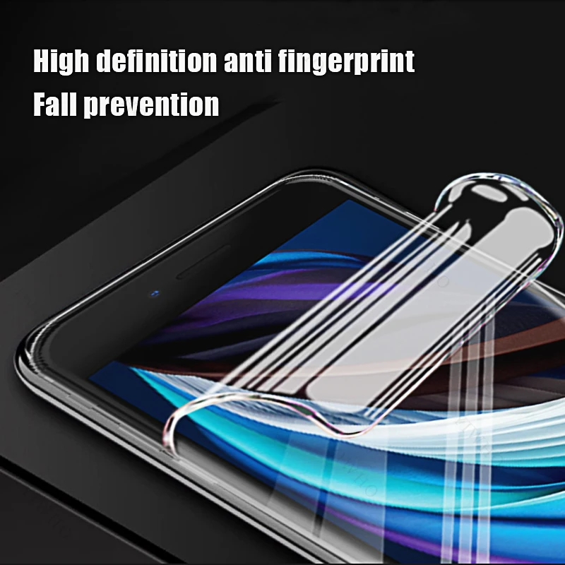 4-1pcs for Apple Iphone 8 7 6 6s Plus SE 2020 2022 Screen Protector Full Glue Hydrogel Film for Iphone 8Plus 7Plus SE2022 SE2020