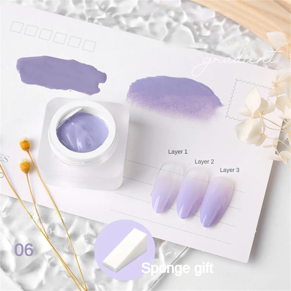 Pat Ombre Gel New Arrival Fast Gradient Painting Gel DIY Creamy Texture Nail Gel Polish Manicure Varnishes Solid UV Gel