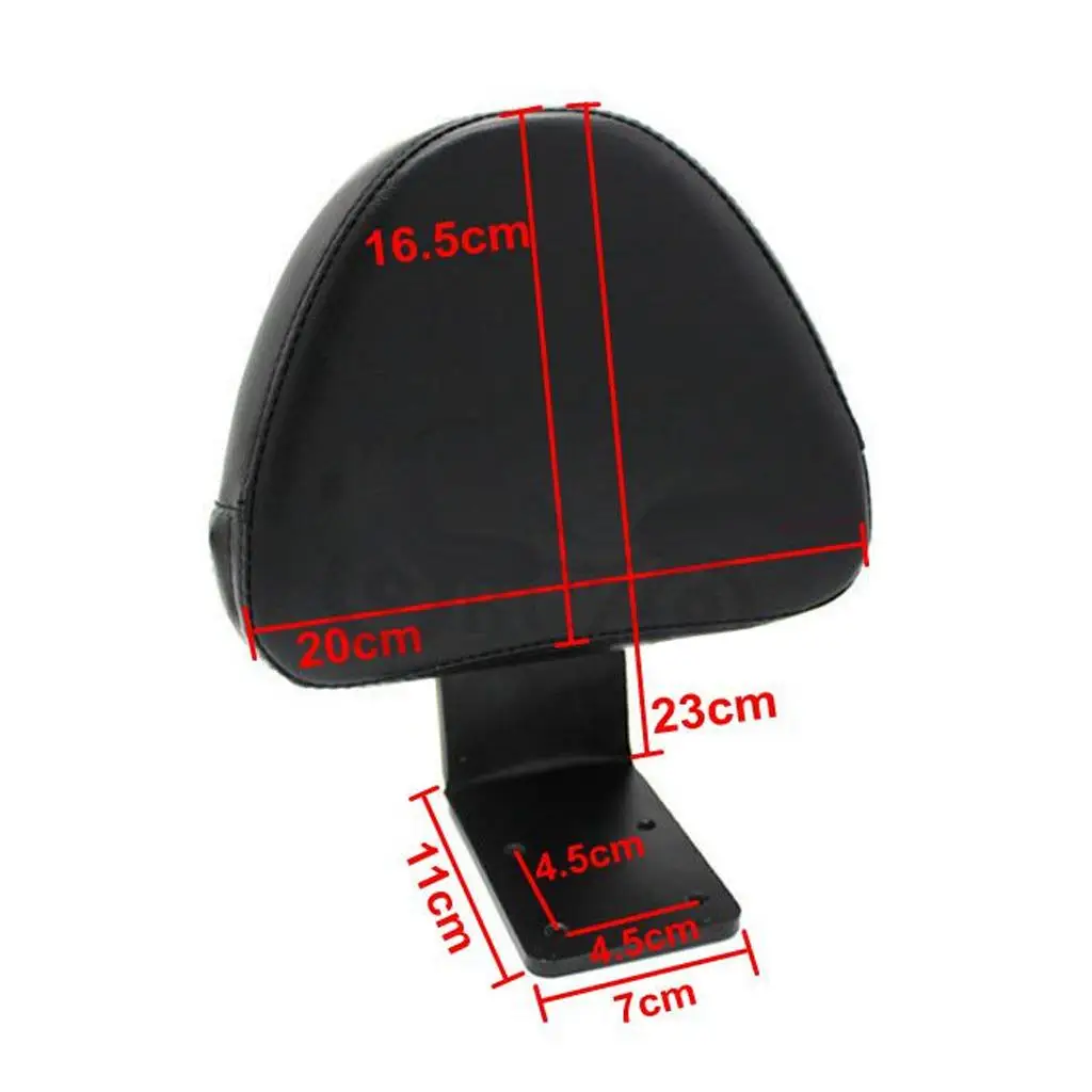 

Black Rear Passenger Sissy Bar Seat Metal PU Leather Replacement for Victory Vegas Kingpin Boardwalk High Ball Gunner
