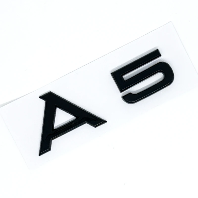 ثلاثية الأبعاد ABS الأسود S خط A1 A3 A4 A5 A6 A7 A8 TDI TFSI شعار شعار السيارات شارة جذع ملصق مائي ل حاجز السيارة ملصق اكسسوارات #5