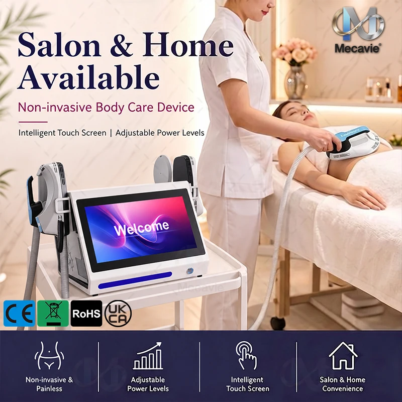 4 Handles Magnetic Slimming Machine, Sculpting Equipment, 4 Applicators, Emergency Stop Button, Professional Beauty Salon Device