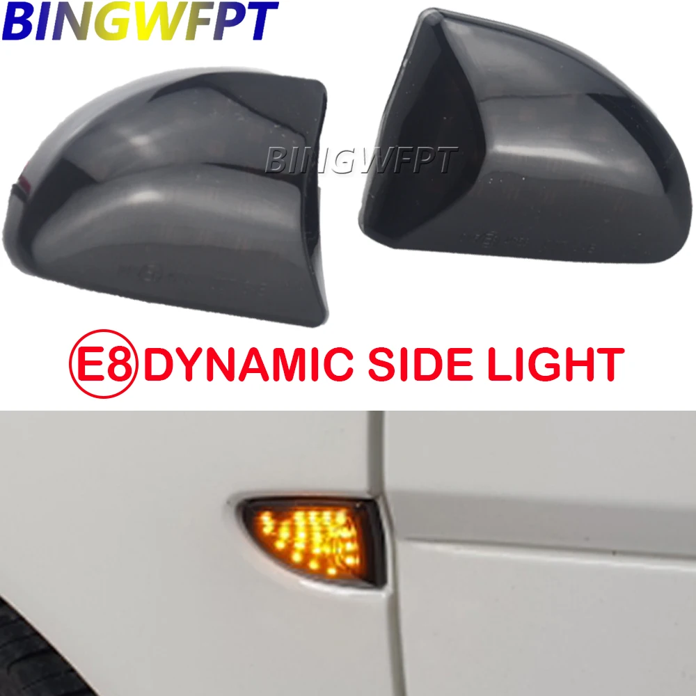 Super Bright Dynamic Car Blinker Side Mirror Marker Turn Signal Lights Lamp Accessories For Smart Fortwo 451 MK1 MKII 2007-2015