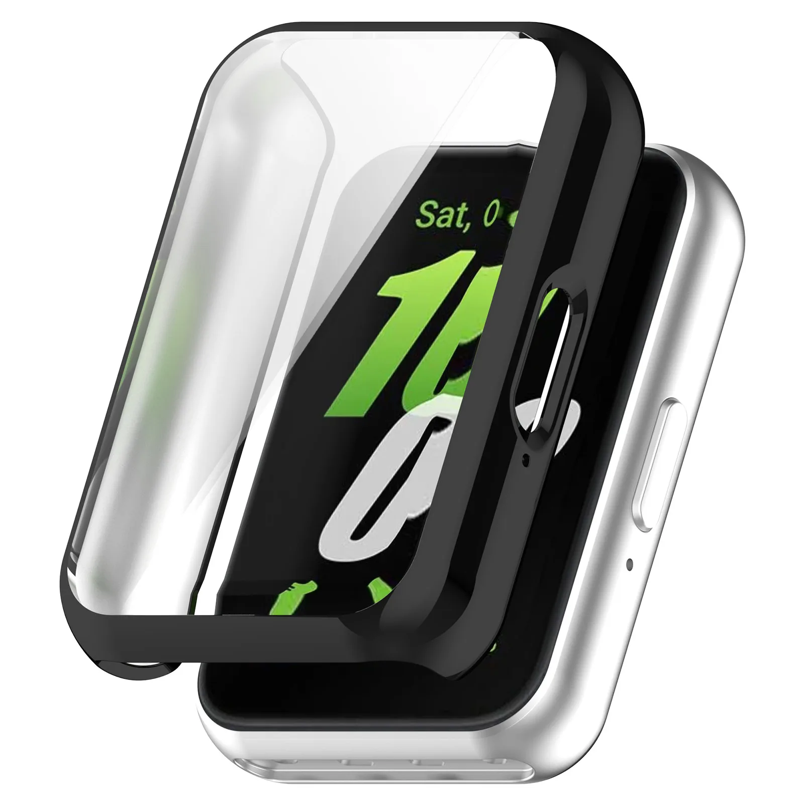 Estojo protetor completo para samsung galaxy fit 3 sm-r390, acessórios de substituição, quadros 360, tpu