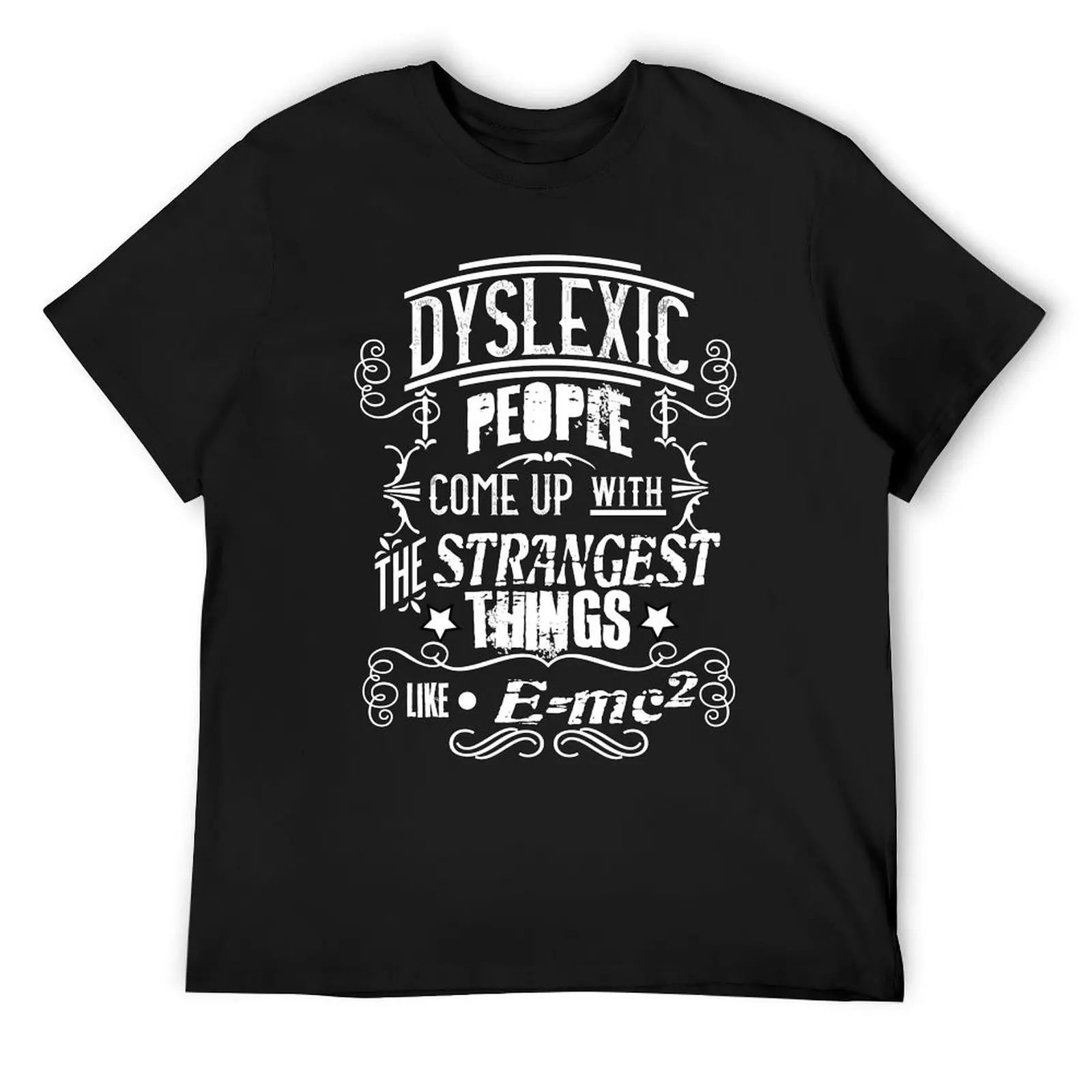 Dyslexia Awareness E=MC2 T-Shirt custom shirt Luxury man Louboutins plus sizes mens vintage t shirts