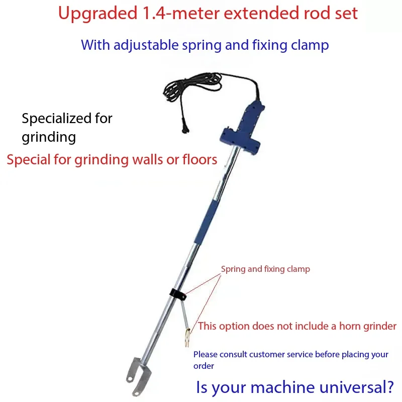 1.4-1.6m Adjustable Angle Grinder Extension Arm - Long Reach Grinding Pole for Polishing and Finishing