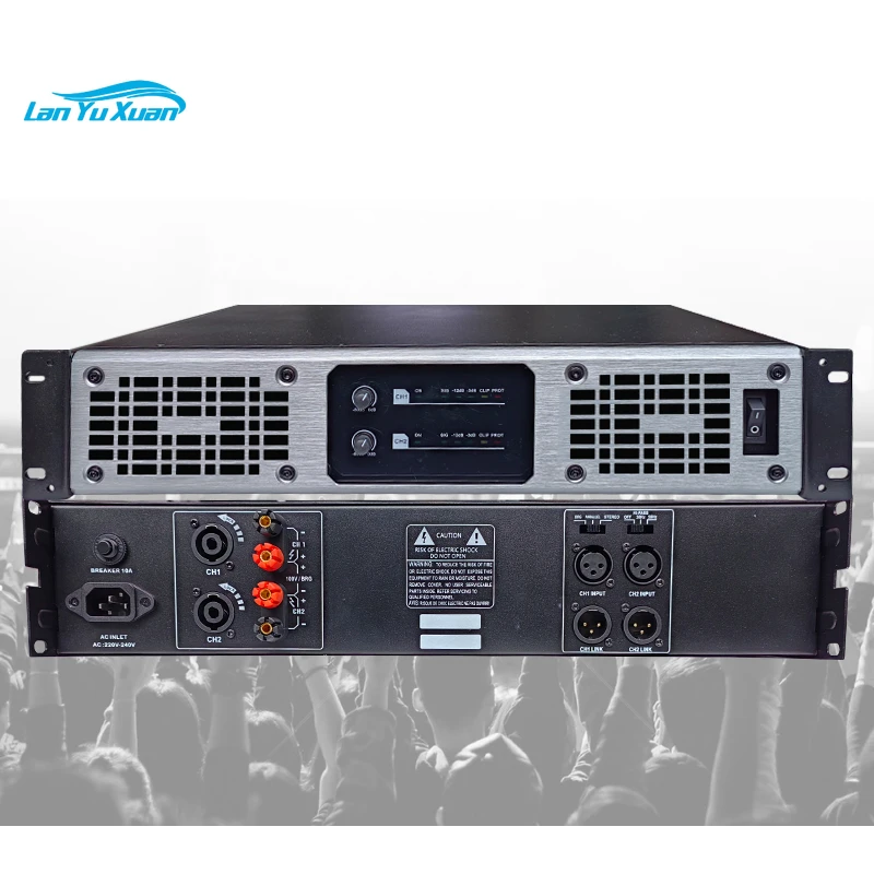 

TX400 High Power Dj Amplifier 650 Watts 2 Channels Class Td Sound Power Amplifier tube amplifier hifi audio home
