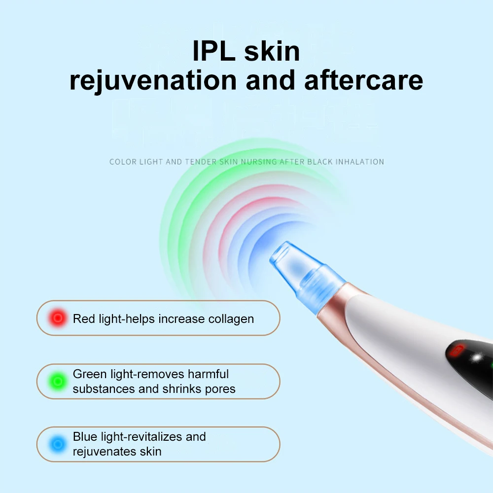 전기 블랙헤드 제거제 및 모공 클리너, 딥 클렌징을 위한 피부 강화 기능이 있는 여드름 치료 페이셜 장치 스킨케어 도구