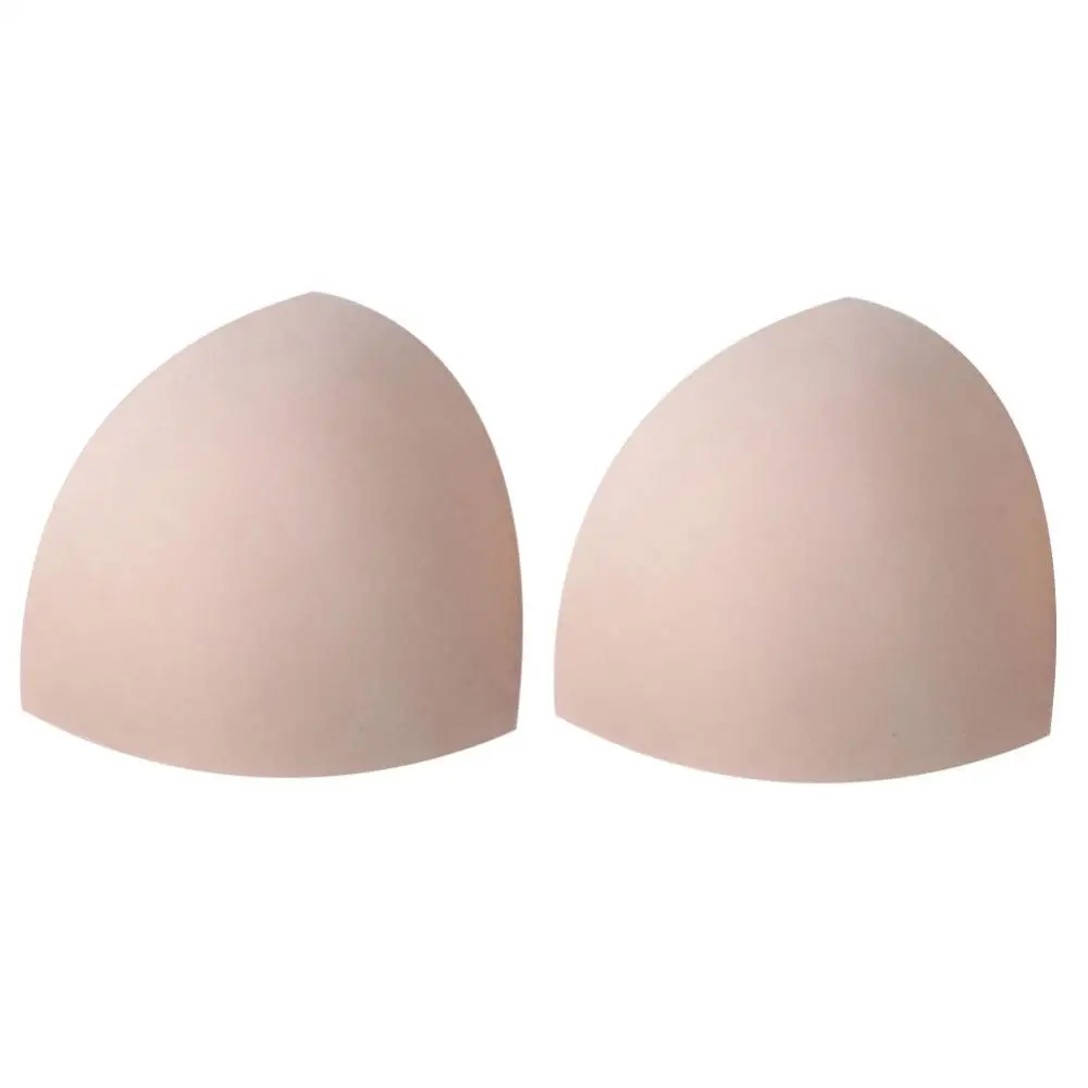 Circular/Triangle Sponge Bra Inserts Pads Women Soft Removable Underwear Push up Breast Enhancer Bra Pads Intimates Accessories