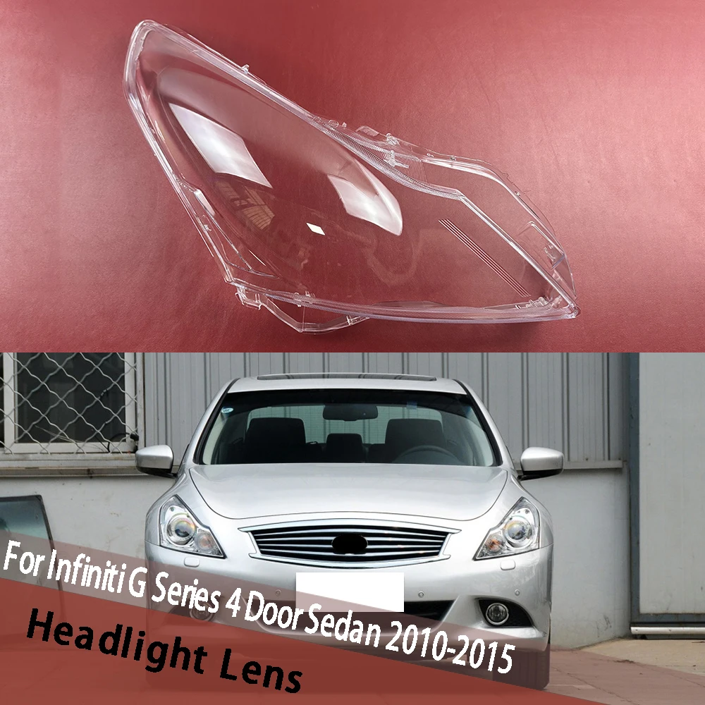 

Для Infiniti G Series 4-дверный седан G37 G35 G25 2010-2015 крышка объектива фар прозрачный абажур корпус фары из плексигласа