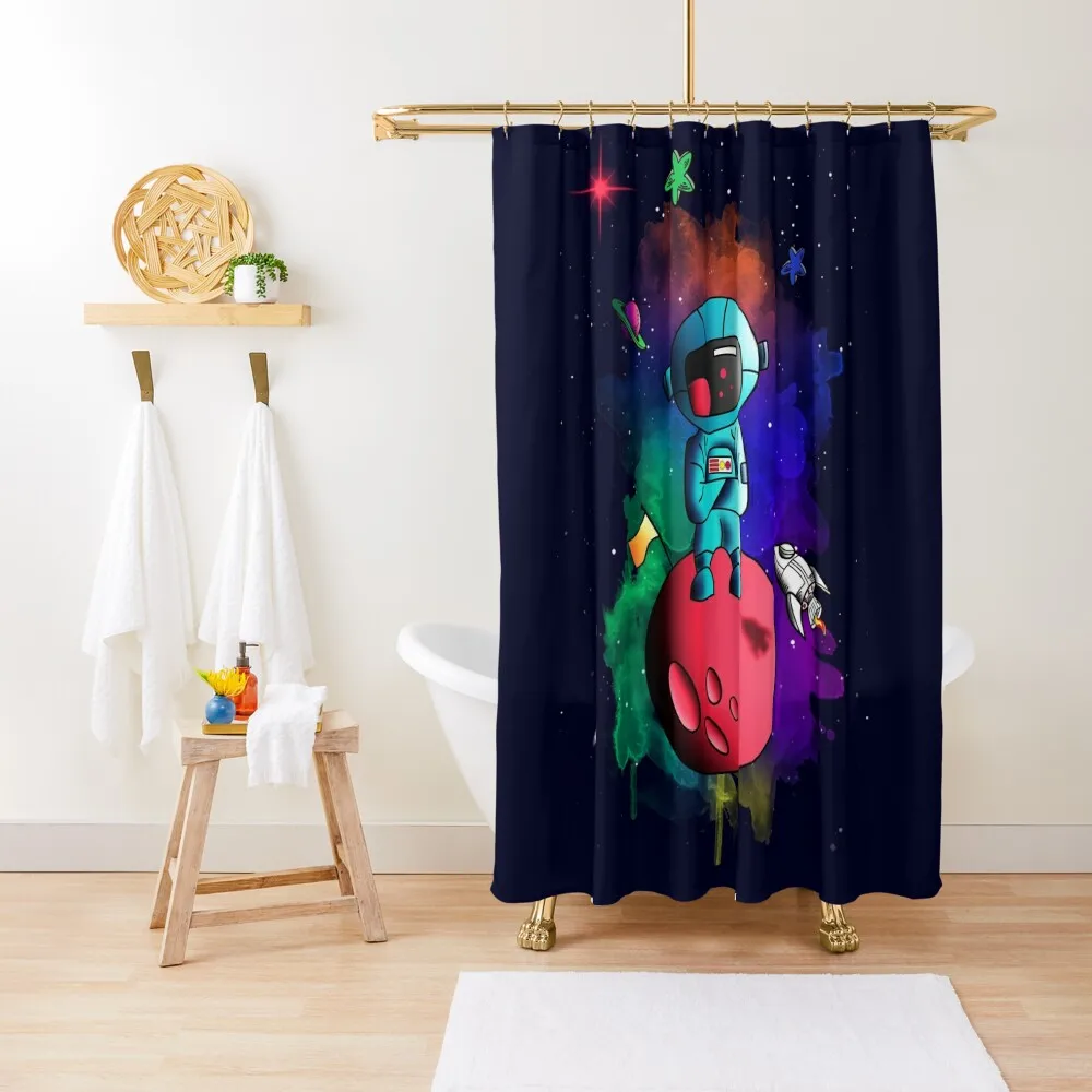 

Space Celebration Shower Curtain For The Bathroom Bathroom Accessory Shower Set Curtain