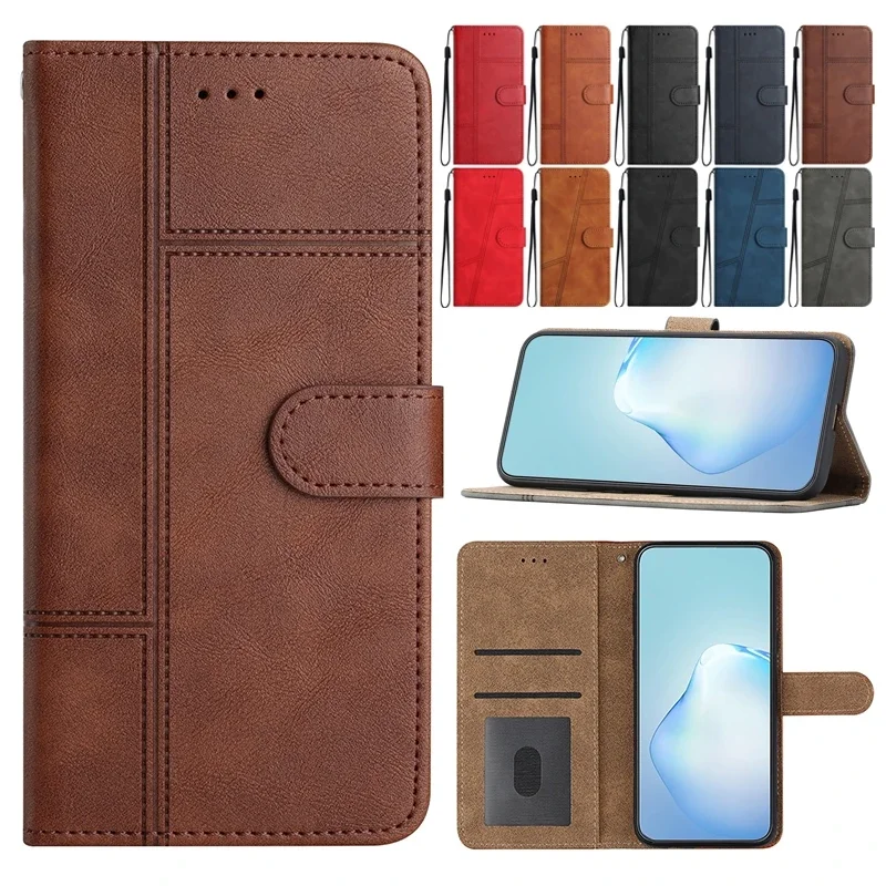 Leather Flip Wallet Case For Huawei P50 P40 P30 P20 Pro P10 P8 Lite 2017 Honor 90 Pro 50 Lite Nova 5T P Smart 2021 Protect Cover